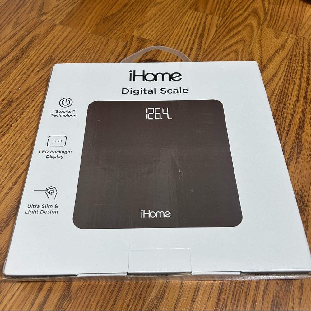 iHome Digital Scale with LED Backlight Display